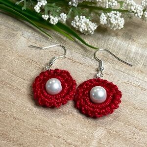Handmade Crochet Earrings.